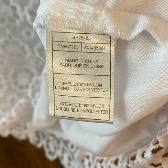 BB Dakota 6 White Lace Open Back Lined Dress - Picture 7 of 10